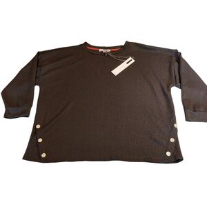 Set the Stage Black Top XL NEW